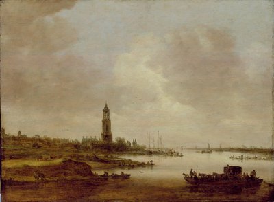 Vista da Rhenen (da ovest) da Jan Josephsz van Goyen
